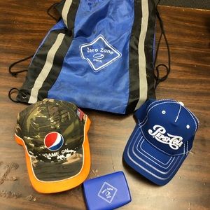 Pepsi Hat, Bag, Pepsi First Aid Kit